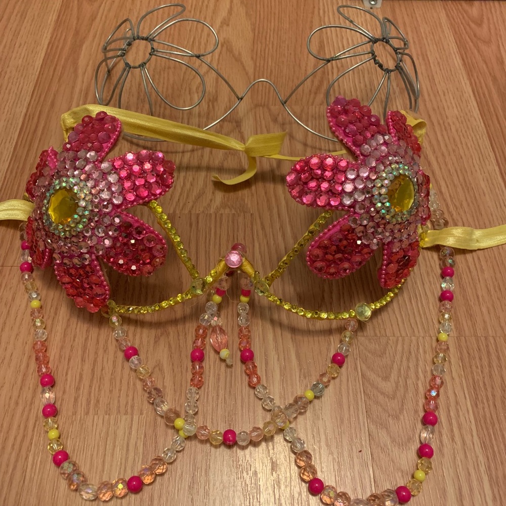 Rhinestone Rave Bra